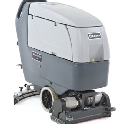 gray push sweeper rental